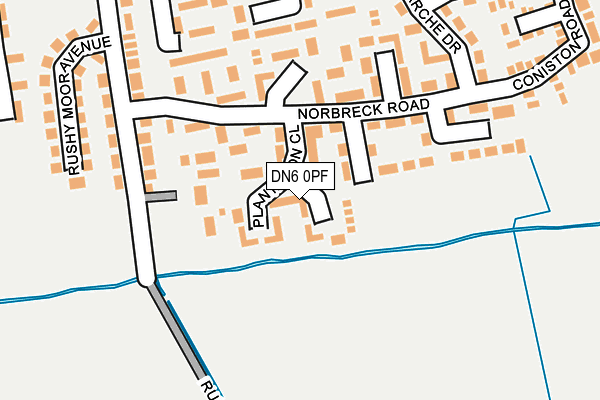 DN6 0PF map - OS OpenMap – Local (Ordnance Survey) DN6 0PF map - OS OpenMap – Local (Ordnance Survey)
