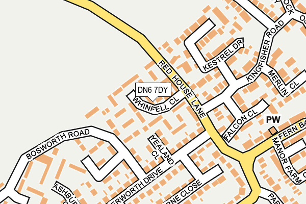DN6 7DY map - OS OpenMap – Local (Ordnance Survey) DN6 7DY map - OS OpenMap – Local (Ordnance Survey)