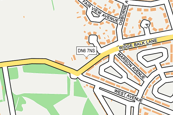 DN6 7NS map - OS OpenMap – Local (Ordnance Survey) DN6 7NS map - OS OpenMap – Local (Ordnance Survey)