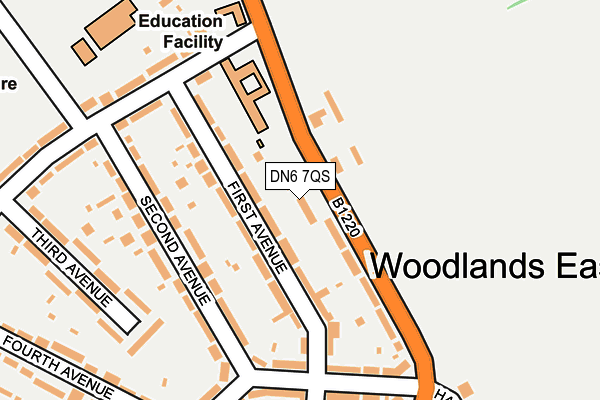 DN6 7QS map - OS OpenMap – Local (Ordnance Survey) DN6 7QS map - OS OpenMap – Local (Ordnance Survey)