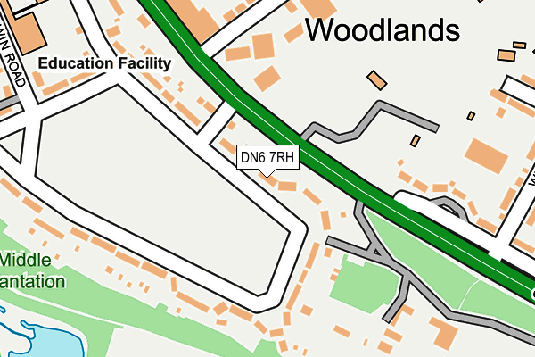 DN6 7RH map - OS OpenMap – Local (Ordnance Survey) DN6 7RH map - OS OpenMap – Local (Ordnance Survey)