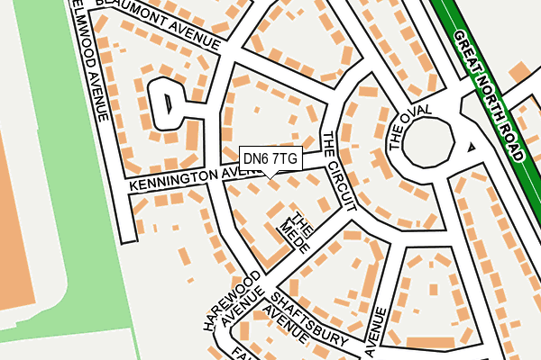 DN6 7TG map - OS OpenMap – Local (Ordnance Survey) DN6 7TG map - OS OpenMap – Local (Ordnance Survey)