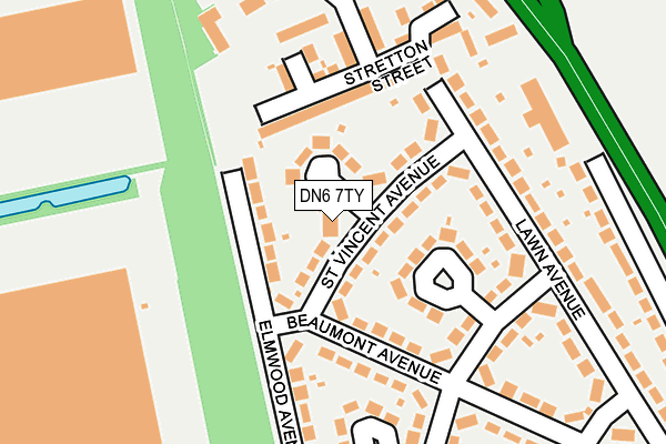 DN6 7TY map - OS OpenMap – Local (Ordnance Survey) DN6 7TY map - OS OpenMap – Local (Ordnance Survey)