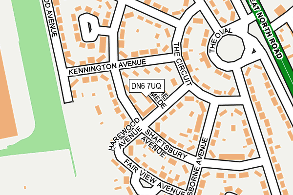 DN6 7UQ map - OS OpenMap – Local (Ordnance Survey) DN6 7UQ map - OS OpenMap – Local (Ordnance Survey)