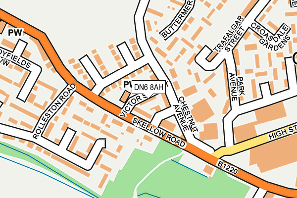 DN6 8AH map - OS OpenMap – Local (Ordnance Survey) DN6 8AH map - OS OpenMap – Local (Ordnance Survey)