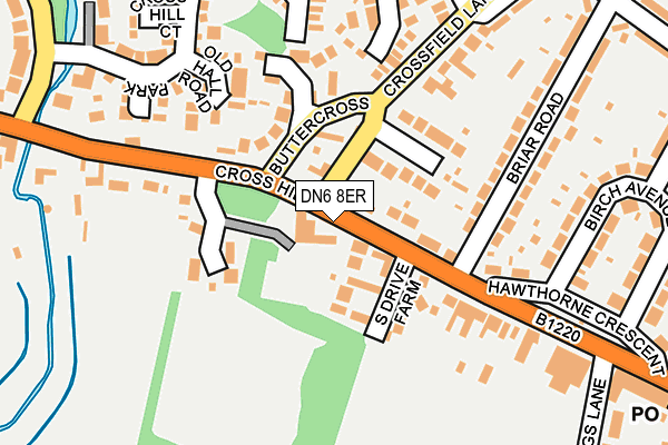 DN6 8ER map - OS OpenMap – Local (Ordnance Survey) DN6 8ER map - OS OpenMap – Local (Ordnance Survey)