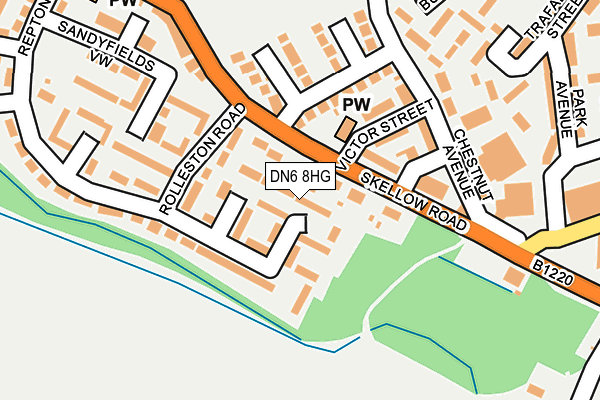 DN6 8HG map - OS OpenMap – Local (Ordnance Survey) DN6 8HG map - OS OpenMap – Local (Ordnance Survey)