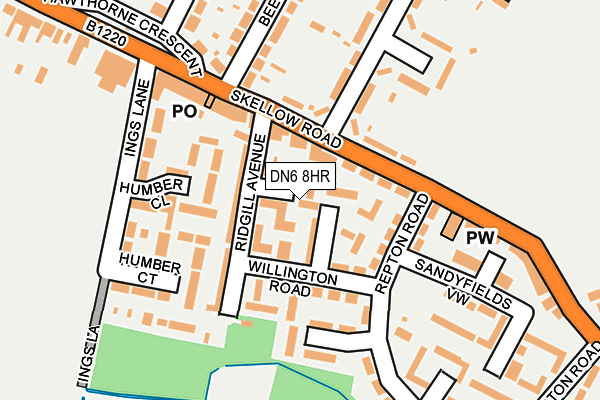 DN6 8HR map - OS OpenMap – Local (Ordnance Survey) DN6 8HR map - OS OpenMap – Local (Ordnance Survey)