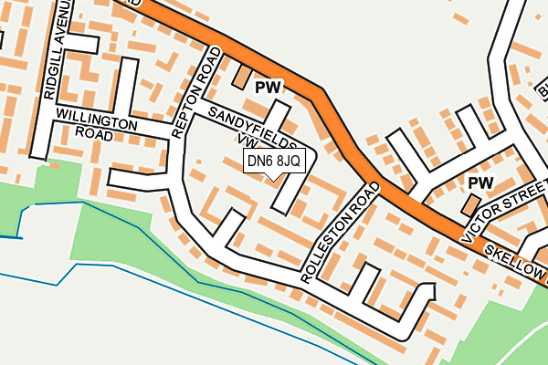 DN6 8JQ map - OS OpenMap – Local (Ordnance Survey) DN6 8JQ map - OS OpenMap – Local (Ordnance Survey)