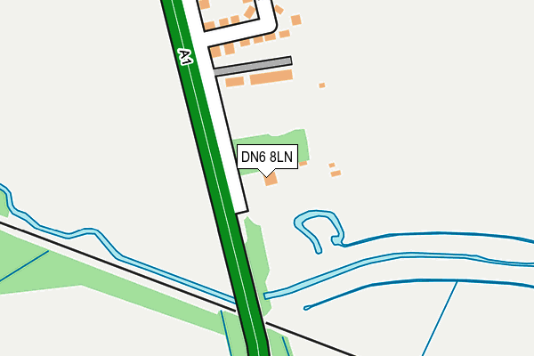 DN6 8LN map - OS OpenMap – Local (Ordnance Survey) DN6 8LN map - OS OpenMap – Local (Ordnance Survey)