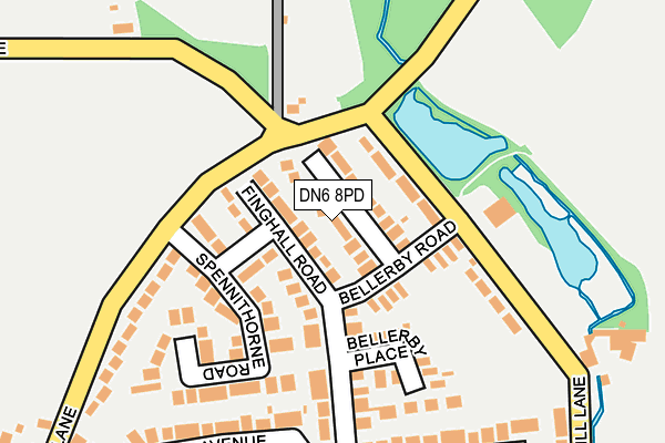 DN6 8PD map - OS OpenMap – Local (Ordnance Survey) DN6 8PD map - OS OpenMap – Local (Ordnance Survey)