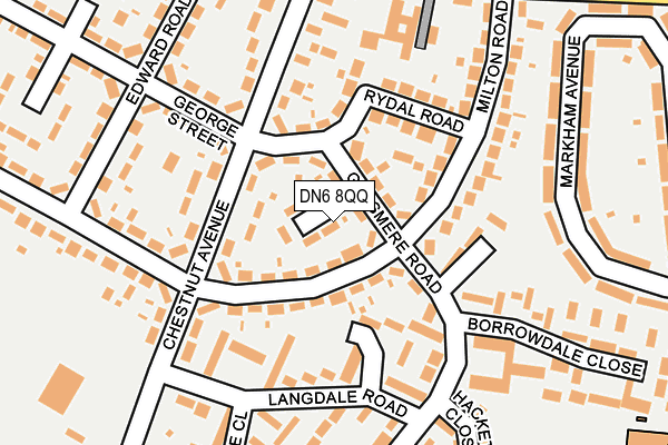 DN6 8QQ map - OS OpenMap – Local (Ordnance Survey) DN6 8QQ map - OS OpenMap – Local (Ordnance Survey)