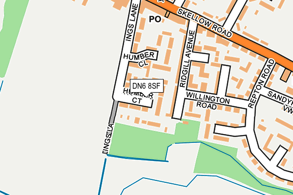 DN6 8SF map - OS OpenMap – Local (Ordnance Survey) DN6 8SF map - OS OpenMap – Local (Ordnance Survey)