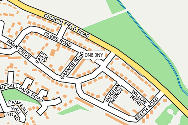 DN6 9NY map - OS OpenMap – Local (Ordnance Survey) DN6 9NY map - OS OpenMap – Local (Ordnance Survey)