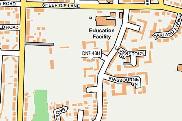 DN7 4BH map - OS OpenMap – Local (Ordnance Survey)