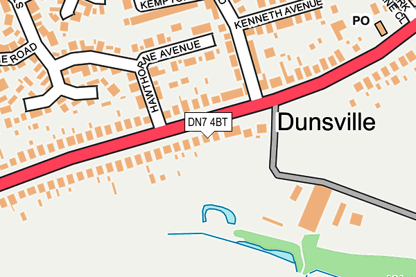 DN7 4BT map - OS OpenMap – Local (Ordnance Survey) DN7 4BT map - OS OpenMap – Local (Ordnance Survey)