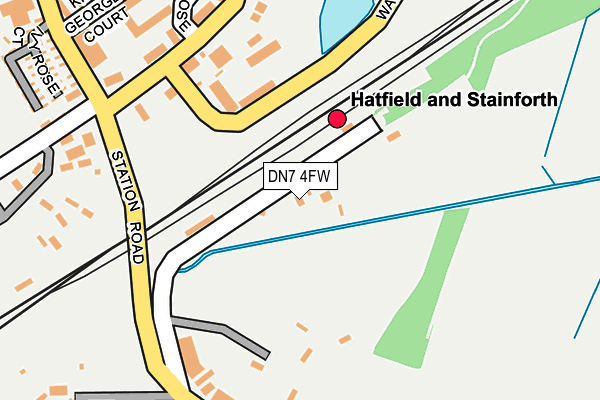 DN7 4FW map - OS OpenMap – Local (Ordnance Survey) DN7 4FW map - OS OpenMap – Local (Ordnance Survey)