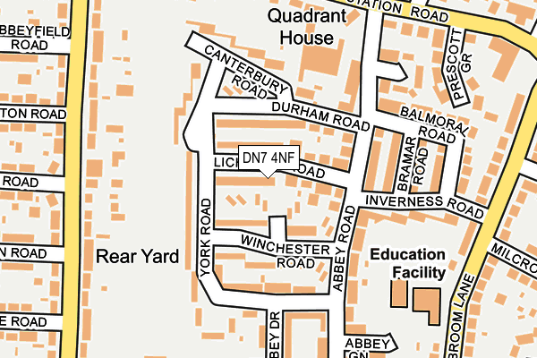 DN7 4NF map - OS OpenMap – Local (Ordnance Survey) DN7 4NF map - OS OpenMap – Local (Ordnance Survey)