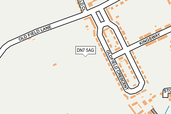 DN7 5AG map - OS OpenMap – Local (Ordnance Survey) DN7 5AG map - OS OpenMap – Local (Ordnance Survey)