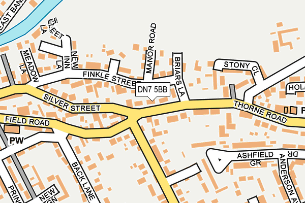 DN7 5BB map - OS OpenMap – Local (Ordnance Survey) DN7 5BB map - OS OpenMap – Local (Ordnance Survey)