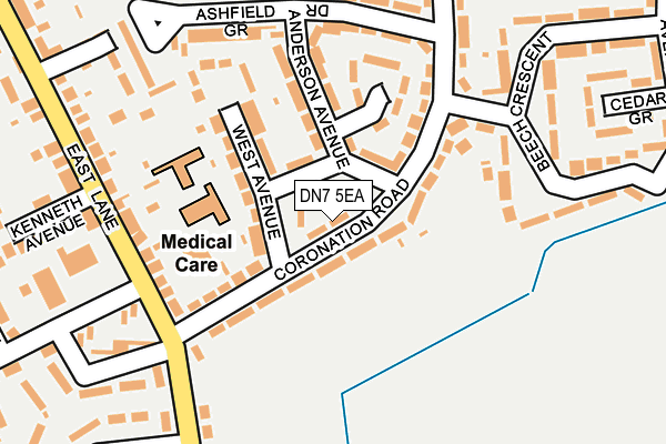 DN7 5EA map - OS OpenMap – Local (Ordnance Survey) DN7 5EA map - OS OpenMap – Local (Ordnance Survey)