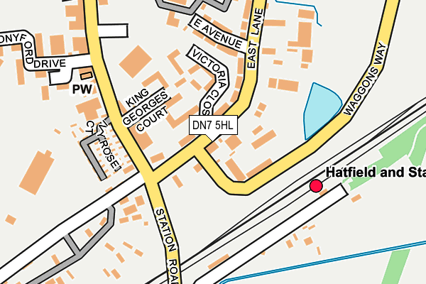 DN7 5HL map - OS OpenMap – Local (Ordnance Survey) DN7 5HL map - OS OpenMap – Local (Ordnance Survey)