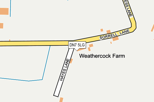 DN7 5LG map - OS OpenMap – Local (Ordnance Survey) DN7 5LG map - OS OpenMap – Local (Ordnance Survey)