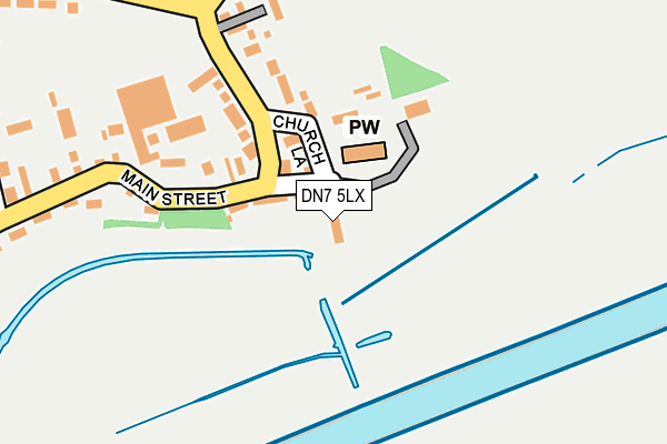 DN7 5LX map - OS OpenMap – Local (Ordnance Survey) DN7 5LX map - OS OpenMap – Local (Ordnance Survey)