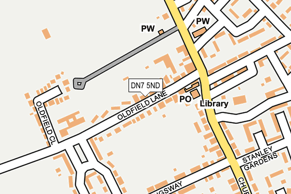 DN7 5ND map - OS OpenMap – Local (Ordnance Survey) DN7 5ND map - OS OpenMap – Local (Ordnance Survey)