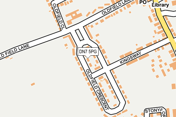 DN7 5PG map - OS OpenMap – Local (Ordnance Survey) DN7 5PG map - OS OpenMap – Local (Ordnance Survey)