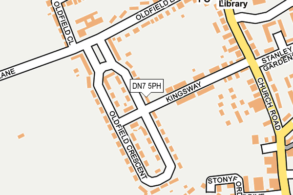 DN7 5PH map - OS OpenMap – Local (Ordnance Survey) DN7 5PH map - OS OpenMap – Local (Ordnance Survey)