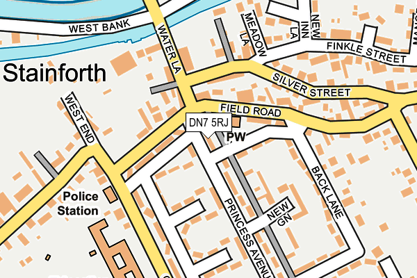 DN7 5RJ map - OS OpenMap – Local (Ordnance Survey) DN7 5RJ map - OS OpenMap – Local (Ordnance Survey)