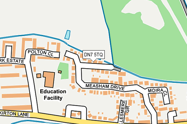 DN7 5TQ map - OS OpenMap – Local (Ordnance Survey) DN7 5TQ map - OS OpenMap – Local (Ordnance Survey)