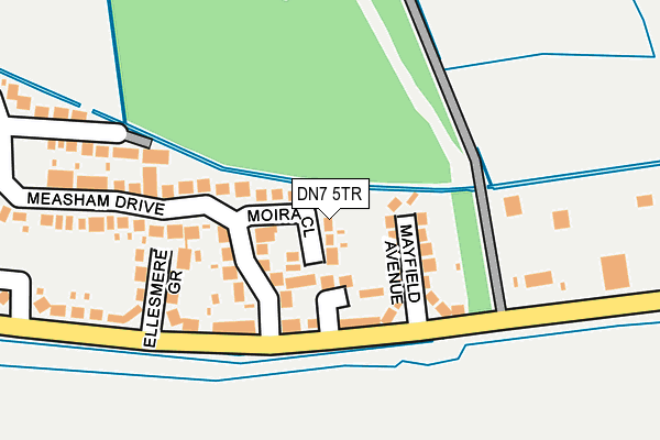DN7 5TR map - OS OpenMap – Local (Ordnance Survey) DN7 5TR map - OS OpenMap – Local (Ordnance Survey)