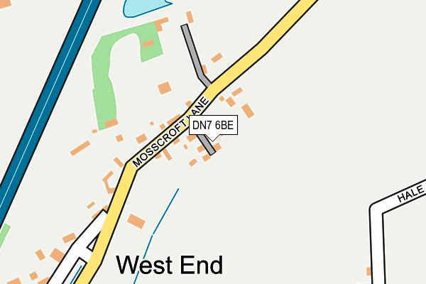 DN7 6BE map - OS OpenMap – Local (Ordnance Survey) DN7 6BE map - OS OpenMap – Local (Ordnance Survey)