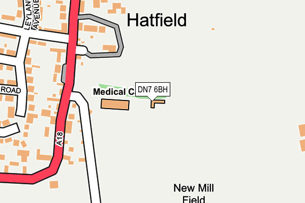 DN7 6BH map - OS OpenMap – Local (Ordnance Survey) DN7 6BH map - OS OpenMap – Local (Ordnance Survey)