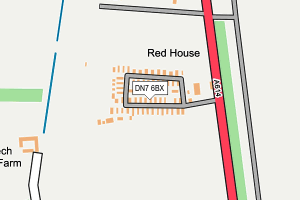 DN7 6BX map - OS OpenMap – Local (Ordnance Survey) DN7 6BX map - OS OpenMap – Local (Ordnance Survey)