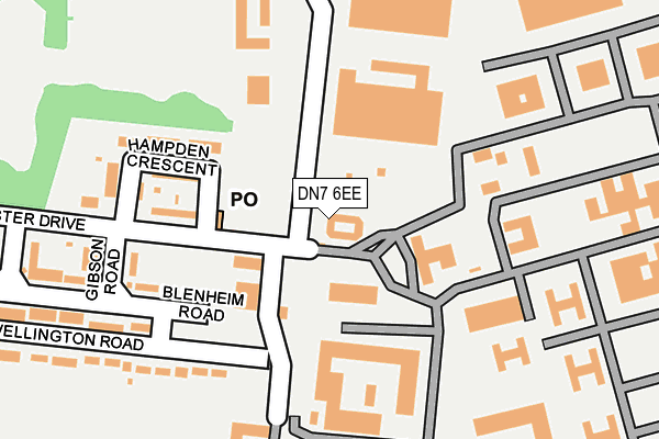 DN7 6EE map - OS OpenMap – Local (Ordnance Survey) DN7 6EE map - OS OpenMap – Local (Ordnance Survey)