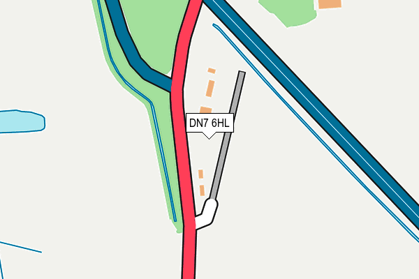 DN7 6HL map - OS OpenMap – Local (Ordnance Survey) DN7 6HL map - OS OpenMap – Local (Ordnance Survey)