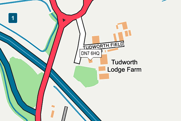 DN7 6HQ map - OS OpenMap – Local (Ordnance Survey) DN7 6HQ map - OS OpenMap – Local (Ordnance Survey)