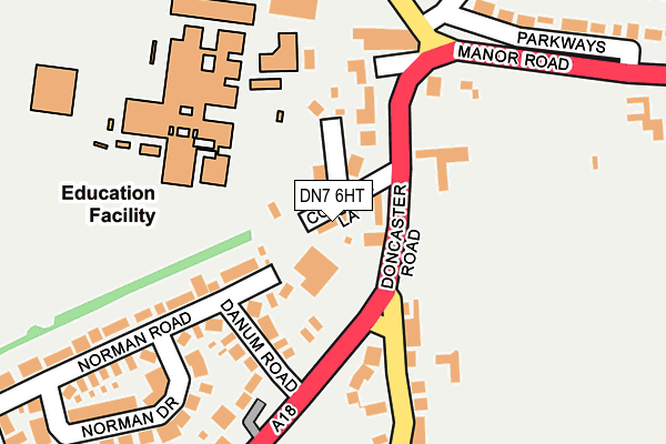 DN7 6HT map - OS OpenMap – Local (Ordnance Survey) DN7 6HT map - OS OpenMap – Local (Ordnance Survey)