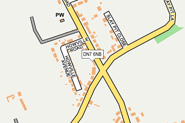 DN7 6NB map - OS OpenMap – Local (Ordnance Survey) DN7 6NB map - OS OpenMap – Local (Ordnance Survey)