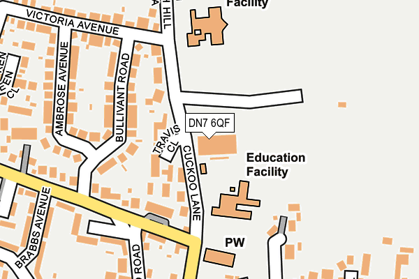 DN7 6QF map - OS OpenMap – Local (Ordnance Survey) DN7 6QF map - OS OpenMap – Local (Ordnance Survey)