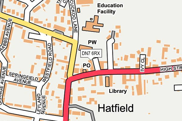 DN7 6RX map - OS OpenMap – Local (Ordnance Survey)