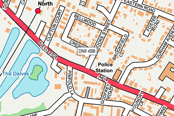 DN8 4BB map - OS OpenMap – Local (Ordnance Survey) DN8 4BB map - OS OpenMap – Local (Ordnance Survey)