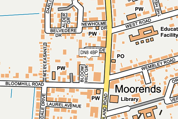 DN8 4BP map - OS OpenMap – Local (Ordnance Survey) DN8 4BP map - OS OpenMap – Local (Ordnance Survey)