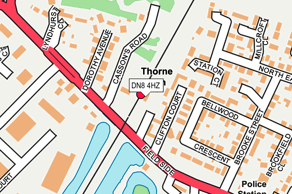 DN8 4HZ map - OS OpenMap – Local (Ordnance Survey) DN8 4HZ map - OS OpenMap – Local (Ordnance Survey)