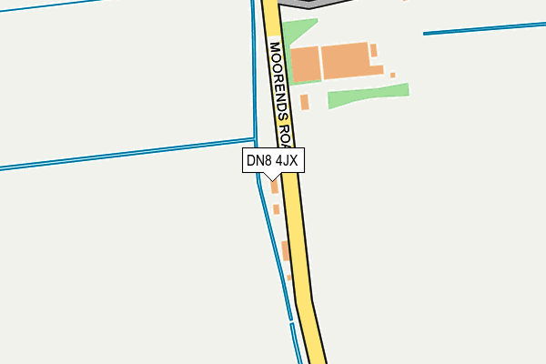 DN8 4JX map - OS OpenMap – Local (Ordnance Survey) DN8 4JX map - OS OpenMap – Local (Ordnance Survey)