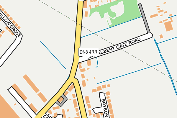 DN8 4RR map - OS OpenMap – Local (Ordnance Survey) DN8 4RR map - OS OpenMap – Local (Ordnance Survey)