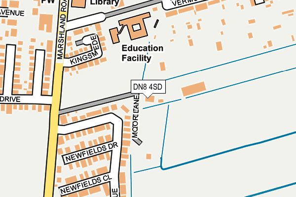 DN8 4SD map - OS OpenMap – Local (Ordnance Survey) DN8 4SD map - OS OpenMap – Local (Ordnance Survey)